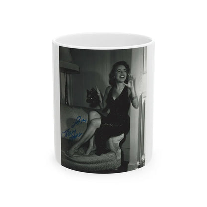 Terry Moore #424 (Vintage Female Icon) White Coffee Mug-11oz-Go Mug Yourself