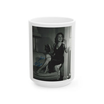 Terry Moore #424 (Vintage Female Icon) White Coffee Mug-15oz-Go Mug Yourself