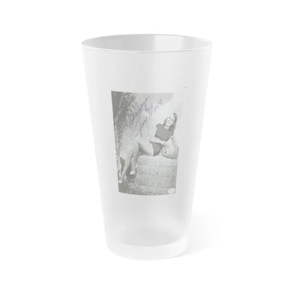 Terry Moore #427 (Vintage Female Icon) Frosted Pint Glass 16oz-16oz-Frosted-Go Mug Yourself