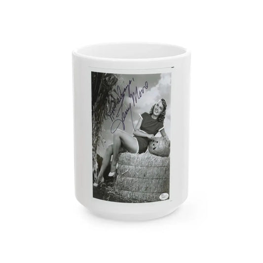 Terry Moore #427 (Vintage Female Icon) White Coffee Mug 15oz - Go Mug Yourself