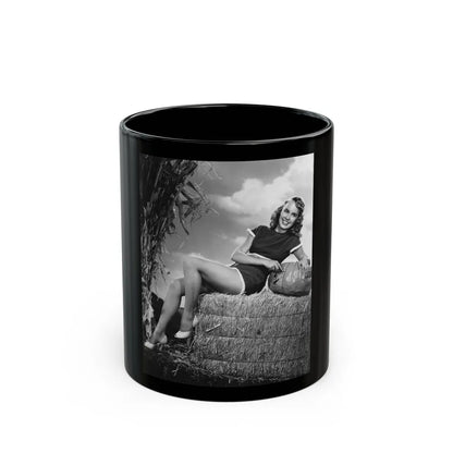Terry Moore #428 (Vintage Female Icon) Black Coffee Mug-11oz-Go Mug Yourself