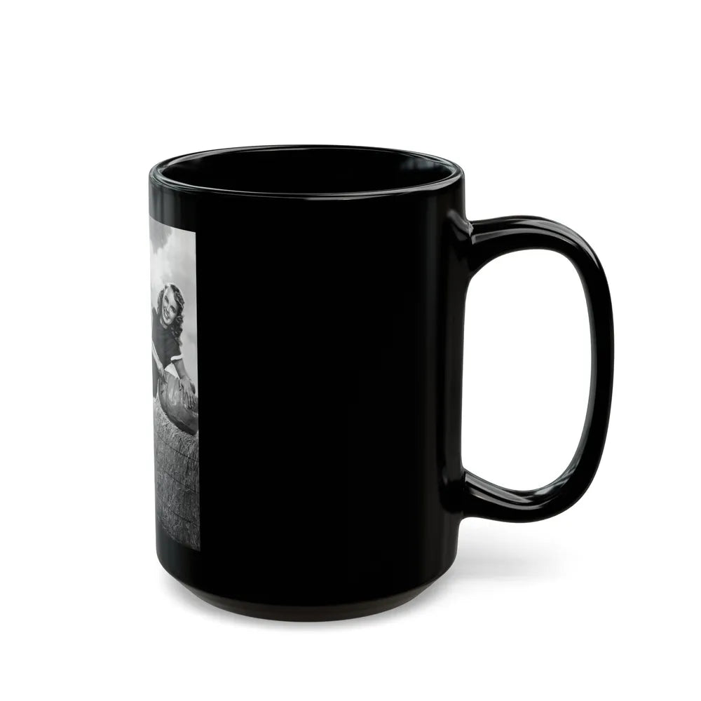 Terry Moore #428 (Vintage Female Icon) Black Coffee Mug-Go Mug Yourself
