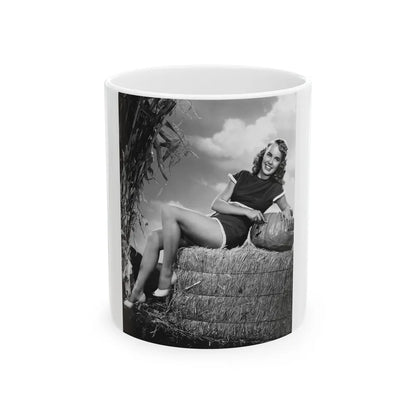 Terry Moore #428 (Vintage Female Icon) White Coffee Mug-11oz-Go Mug Yourself