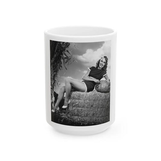 Terry Moore #428 (Vintage Female Icon) White Coffee Mug-15oz-Go Mug Yourself