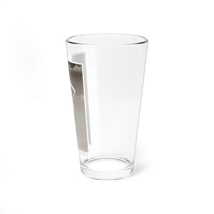 Terry Moore #43 - 1-Piece B&W Barefoot Swimsuit Cheesecake Photo from 60's (Vintage Female Icon) Pint Glass 16oz - Go Mug Yourself
