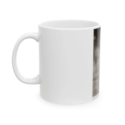 Terry Moore #43 - 1-Piece B&W Barefoot Swimsuit Cheesecake Photo from 60's (Vintage Female Icon) White Coffee Mug - Go Mug Yourself