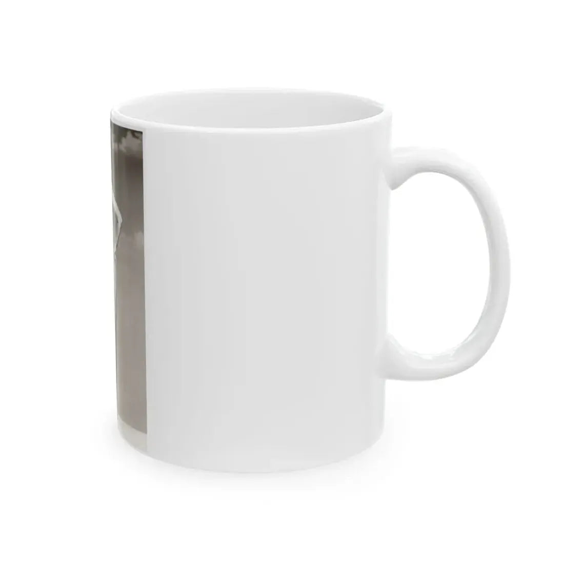 Terry Moore #43 - 1-Piece B&W Barefoot Swimsuit Cheesecake Photo from 60's (Vintage Female Icon) White Coffee Mug - Go Mug Yourself