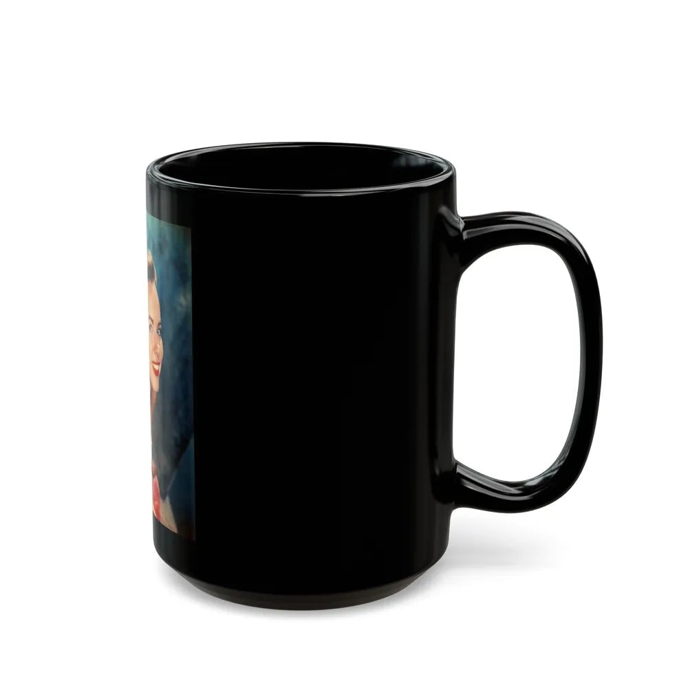 Terry Moore #431 (Vintage Female Icon) Black Coffee Mug-Go Mug Yourself