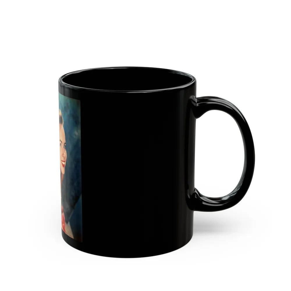 Terry Moore #431 (Vintage Female Icon) Black Coffee Mug-Go Mug Yourself