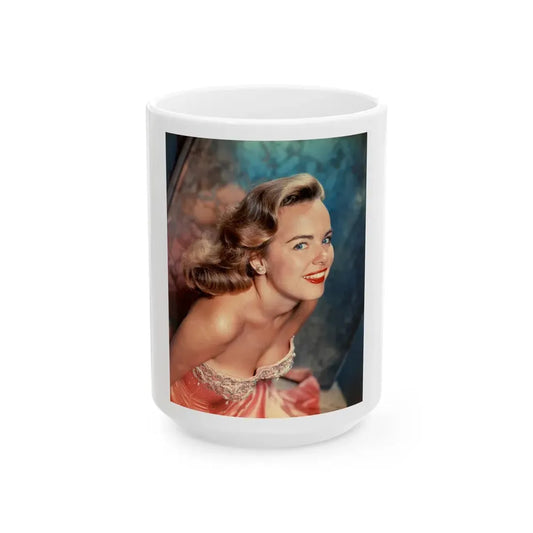 Terry Moore #431 (Vintage Female Icon) White Coffee Mug 15oz - Go Mug Yourself