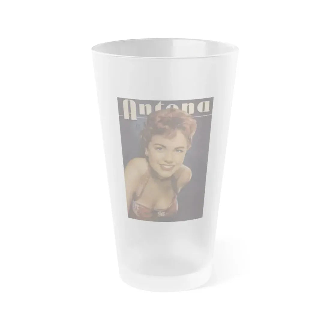 Terry Moore #434 - Mag. Cover (Vintage Female Icon) Frosted Pint Glass 16oz 16oz Frosted - Go Mug Yourself