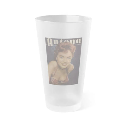 Terry Moore #434 - Mag. Cover (Vintage Female Icon) Frosted Pint Glass 16oz-16oz-Frosted-Go Mug Yourself