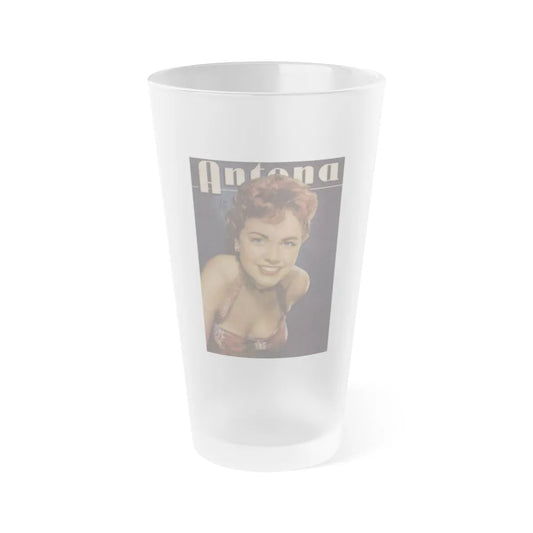 Terry Moore #434 - Mag. Cover (Vintage Female Icon) Frosted Pint Glass 16oz-16oz-Frosted-Go Mug Yourself