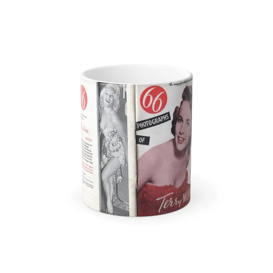 Terry Moore #435 - 66 PHTOTOGRAPHS OF Terry MOORE U.K. Pocket Mag. Front Cover Page 1 & Back Cover (Vintage Female Icons) Color Changing Mug 11oz-11oz-Go Mug Yourself