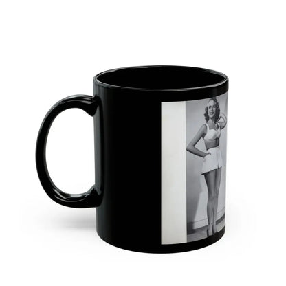 Terry Moore #436 - 66 PHTOTOGRAPHS OF Terry MOORE U.K. Pocket Mag. Inside Front Cover Pages 2 & 3 (Vintage Female Icon) Black Coffee Mug - Go Mug Yourself