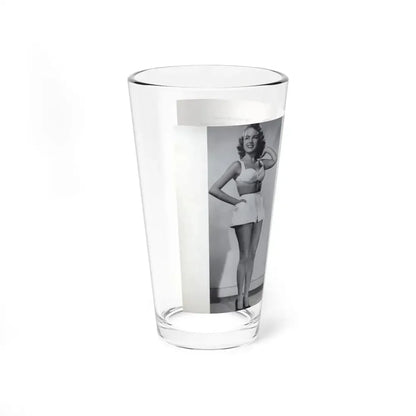 Terry Moore #436 - 66 PHTOTOGRAPHS OF Terry MOORE U.K. Pocket Mag. Inside Front Cover Pages 2 & 3 (Vintage Female Icon) Pint Glass 16oz - Go Mug Yourself