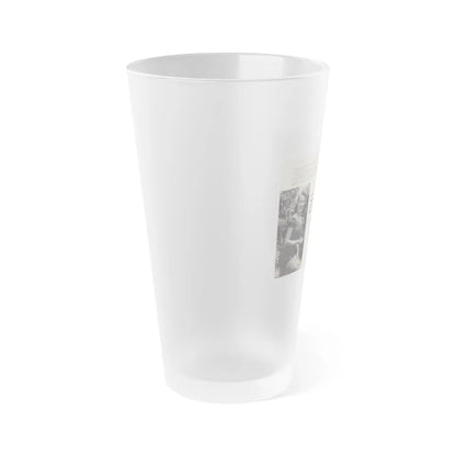 Terry Moore #437 - 66 PHOTOGRAPHS OF Terry MOORE U.K. Pocket Mag. Pages 4 & 5 (Vintage Female Icon) Frosted Pint Glass 16oz-Go Mug Yourself