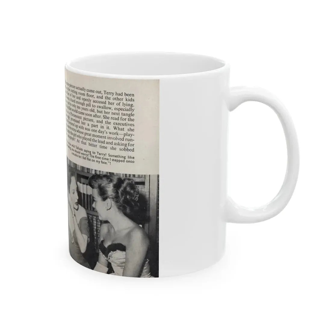 Terry Moore #438 - 66 PHOTOGRAPHS OF Terry MOORE U.K. Pocket Mag. Pages 6 & 7 (Vintage Female Icon) White Coffee Mug - Go Mug Yourself