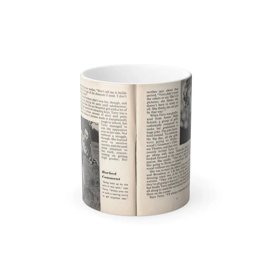 Terry Moore #439 - 66 PHOTOGRAPHS OF Terry MOORE U.K. Pocket Mag. Pages 8 & 9 (Vintage Female Icon) Color Changing Mug 11oz Default Title 11oz - Go Mug Yourself