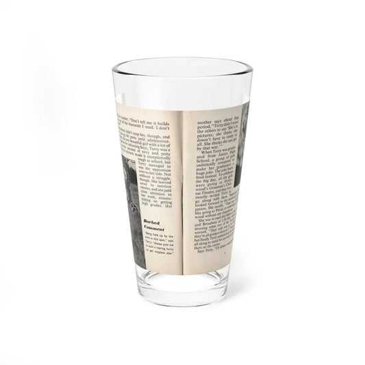 Terry Moore #439 - 66 PHOTOGRAPHS OF Terry MOORE U.K. Pocket Mag. Pages 8 & 9 (Vintage Female Icon) Pint Glass 16oz 16oz - Go Mug Yourself