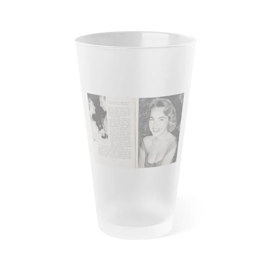 Terry Moore #440 - 66 PHOTOGRAPHS OF Terry MOORE U.K. Pocket Mag. Pages 10 & 11 (Vintage Female Icon) Frosted Pint Glass 16oz-16oz-Frosted-Go Mug Yourself
