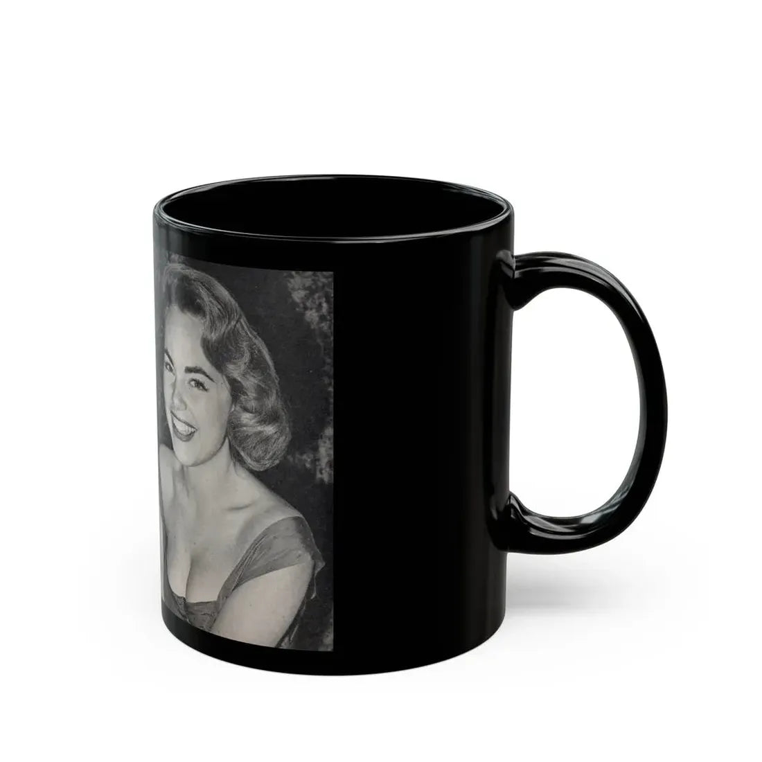 Terry Moore #440 - 66 PHOTOGRAPHS OF Terry MOORE U.K. Pocket Mag. Pages 10 & 11 (Vintage Female Icon) Black Coffee Mug - Go Mug Yourself