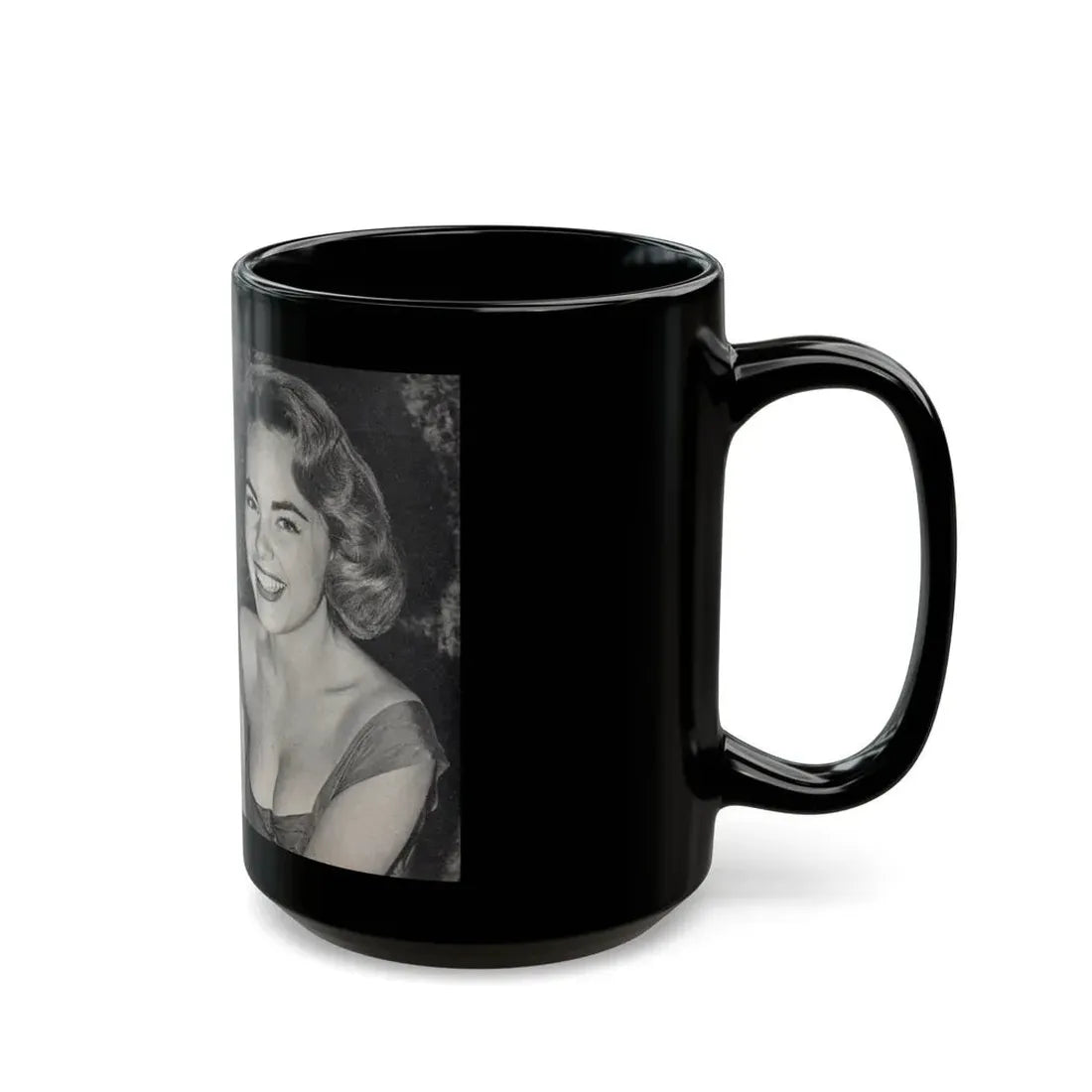 Terry Moore #440 - 66 PHOTOGRAPHS OF Terry MOORE U.K. Pocket Mag. Pages 10 & 11 (Vintage Female Icon) Black Coffee Mug - Go Mug Yourself