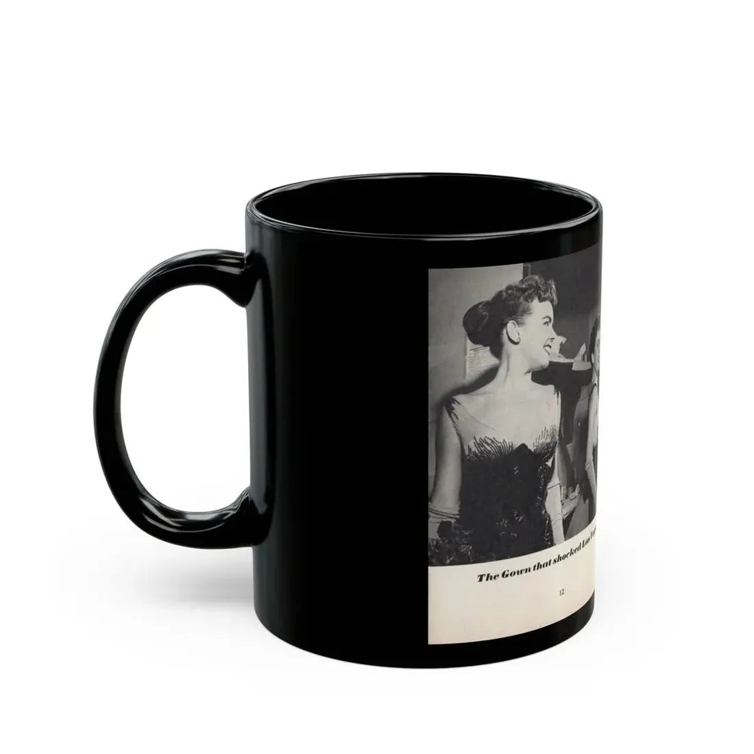 Terry Moore #441 - 66 PHOTOGRAPHS OF Terry MOORE U.K. Pocket Mag. Pages 12 & 13 (Vintage Female Icon) Black Coffee Mug - Go Mug Yourself