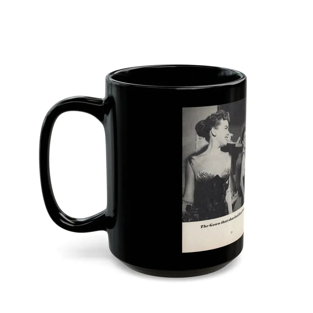 Terry Moore #441 - 66 PHOTOGRAPHS OF Terry MOORE U.K. Pocket Mag. Pages 12 & 13 (Vintage Female Icon) Black Coffee Mug - Go Mug Yourself