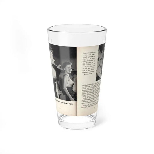 Terry Moore #441 - 66 PHOTOGRAPHS OF Terry MOORE U.K. Pocket Mag. Pages 12 & 13 (Vintage Female Icon) Pint Glass 16oz 16oz - Go Mug Yourself
