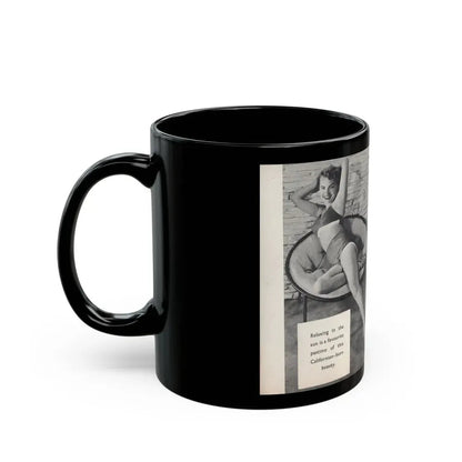 Terry Moore #442 - 66 PHOTOGRAPHS OF Terry MOORE U.K. Pocket Mag. Pages 14 & 15 (Vintage Female Icon) Black Coffee Mug - Go Mug Yourself