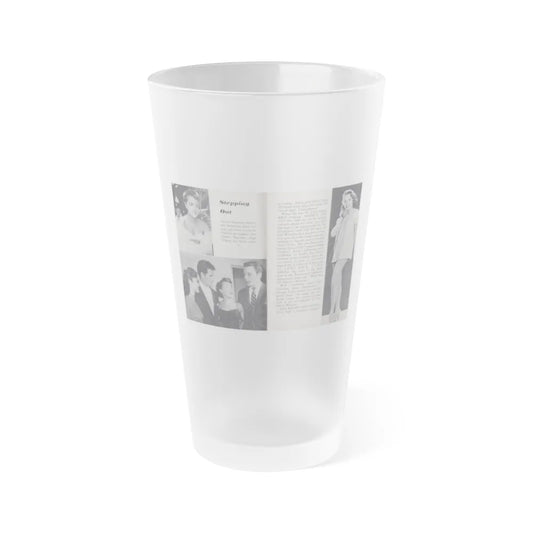 Terry Moore #443 - 66 PHOTOGRAPHS OF Terry MOORE U.K. Pocket Mag. Pages 16 & 17 (Vintage Female Icon) Frosted Pint Glass 16oz-16oz-Frosted-Go Mug Yourself