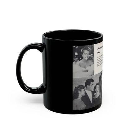 Terry Moore #443 - 66 PHOTOGRAPHS OF Terry MOORE U.K. Pocket Mag. Pages 16 & 17 (Vintage Female Icon) Black Coffee Mug - Go Mug Yourself