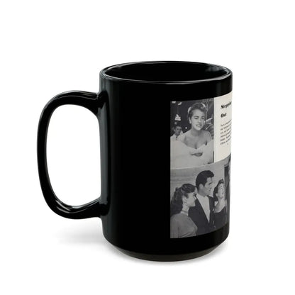 Terry Moore #443 - 66 PHOTOGRAPHS OF Terry MOORE U.K. Pocket Mag. Pages 16 & 17 (Vintage Female Icon) Black Coffee Mug - Go Mug Yourself