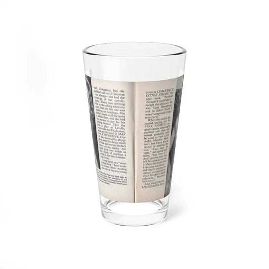 Terry Moore #444 - 66 PHOTOGRAPHS OF Terry MOORE U.K. Pocket Mag. Pages 18 & 19 (Vintage Female Icon) Pint Glass 16oz 16oz - Go Mug Yourself