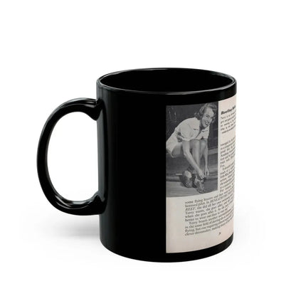 Terry Moore #445 - 66 PHOTOGRAPHS OF Terry MOORE U.K. Pocket Mag. Pages 20 & 21 (Vintage Female Icon) Black Coffee Mug - Go Mug Yourself