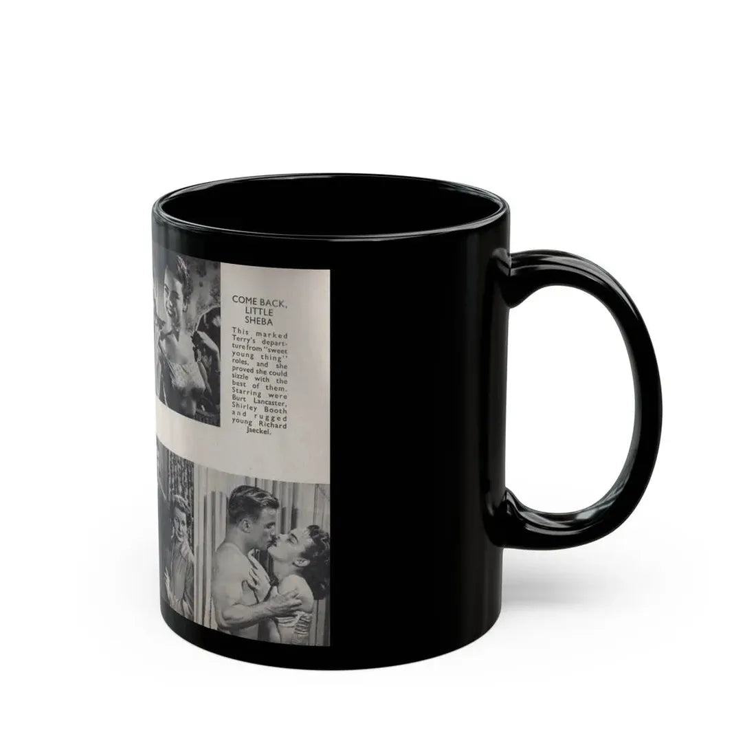 Terry Moore #446 - 66 PHOTOGRAPHS OF Terry MOORE U.K. Pocket Mag. Pages 22 & 23 (Vintage Female Icon) Black Coffee Mug - Go Mug Yourself