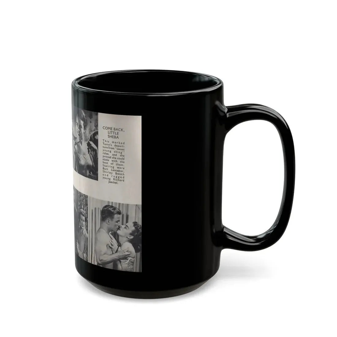 Terry Moore #446 - 66 PHOTOGRAPHS OF Terry MOORE U.K. Pocket Mag. Pages 22 & 23 (Vintage Female Icon) Black Coffee Mug - Go Mug Yourself