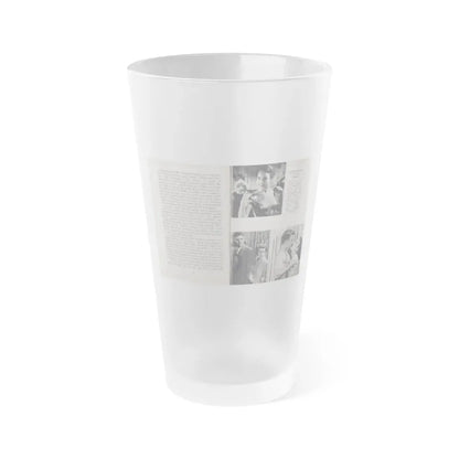 Terry Moore #446 - 66 PHOTOGRAPHS OF Terry MOORE U.K. Pocket Mag. Pages 22 & 23 (Vintage Female Icon) Frosted Pint Glass 16oz 16oz Frosted - Go Mug Yourself
