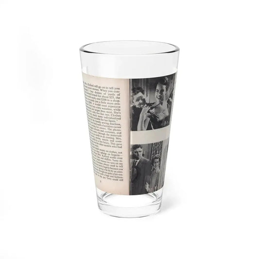 Terry Moore #446 - 66 PHOTOGRAPHS OF Terry MOORE U.K. Pocket Mag. Pages 22 & 23 (Vintage Female Icon) Pint Glass 16oz 16oz - Go Mug Yourself