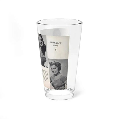 Terry Moore #447 - 66 PHOTOGRAPHS OF Terry MOORE U.K. Pocket Mag. Pages 24 & 25 (Vintage Female Icon) Pint Glass 16oz - Go Mug Yourself