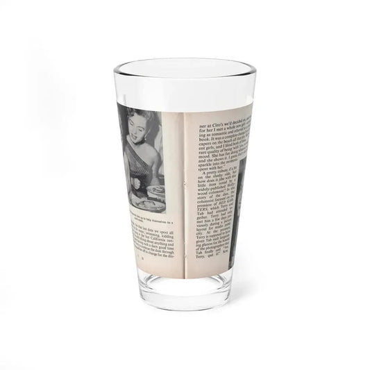 Terry Moore #448 - 66 PHOTOGRAPHS OF Terry MOORE U.K. Pocket Mag. Pages 26 & 27 (Vintage Female Icon) Pint Glass 16oz 16oz - Go Mug Yourself