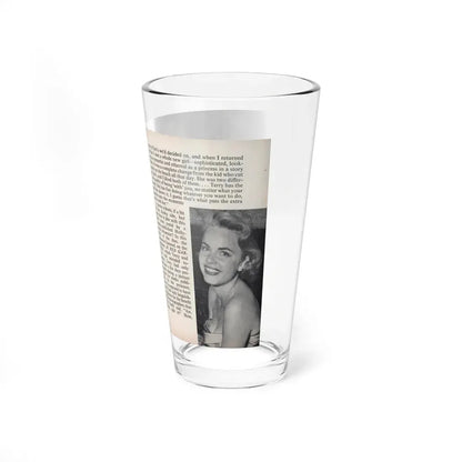 Terry Moore #448 - 66 PHOTOGRAPHS OF Terry MOORE U.K. Pocket Mag. Pages 26 & 27 (Vintage Female Icon) Pint Glass 16oz - Go Mug Yourself