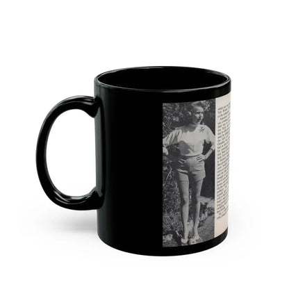 Terry Moore #449 - 66 PHOTOGRAPHS OF Terry MOORE U.K. Pocket Mag. Pages 28 & 29 (Vintage Female Icon) Black Coffee Mug - Go Mug Yourself