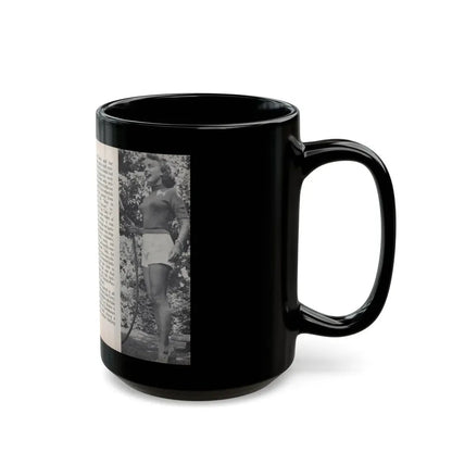 Terry Moore #449 - 66 PHOTOGRAPHS OF Terry MOORE U.K. Pocket Mag. Pages 28 & 29 (Vintage Female Icon) Black Coffee Mug - Go Mug Yourself