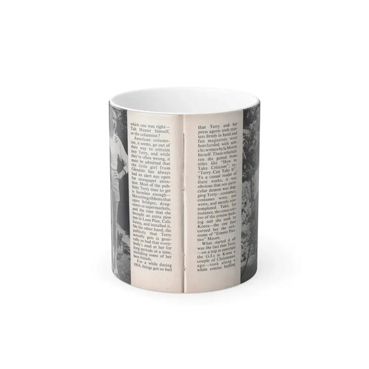 Terry Moore #449 - 66 PHOTOGRAPHS OF Terry MOORE U.K. Pocket Mag. Pages 28 & 29 (Vintage Female Icon) Color Changing Mug 11oz Default Title 11oz - Go Mug Yourself