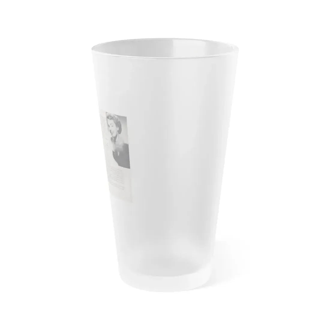 Terry Moore #450 - 66 PHOTOGRAPHS OF Terry MOORE U.K. Pocket Mag. Pages 30 & 31 (Vintage Female Icon) Frosted Pint Glass 16oz - Go Mug Yourself