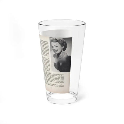 Terry Moore #450 - 66 PHOTOGRAPHS OF Terry MOORE U.K. Pocket Mag. Pages 30 & 31 (Vintage Female Icon) Pint Glass 16oz - Go Mug Yourself