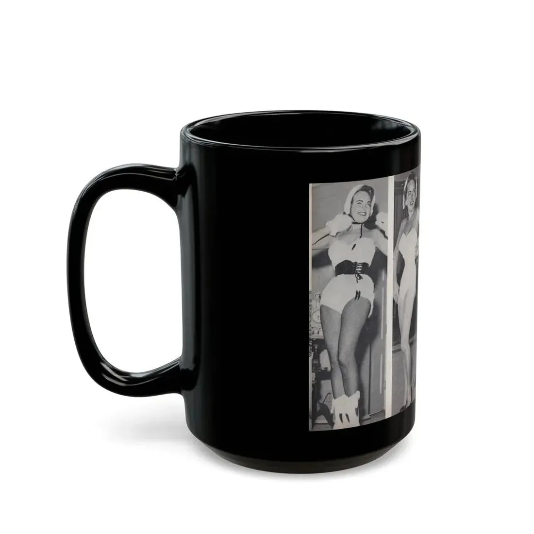 Terry Moore #451 - 66 PHOTOGRAPHS OF Terry MOORE U.K. Pocket Mag. Pages 32 & 33 (Vintage Female Icon) Black Coffee Mug - Go Mug Yourself