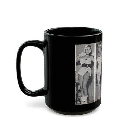 Terry Moore #451 - 66 PHOTOGRAPHS OF Terry MOORE U.K. Pocket Mag. Pages 32 & 33 (Vintage Female Icon) Black Coffee Mug - Go Mug Yourself